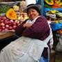Cuzco, Peru. Woman at market